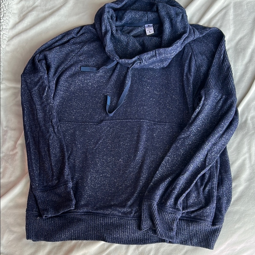 Cuddl Duds Navy Blue Turtleneck Soft Knit